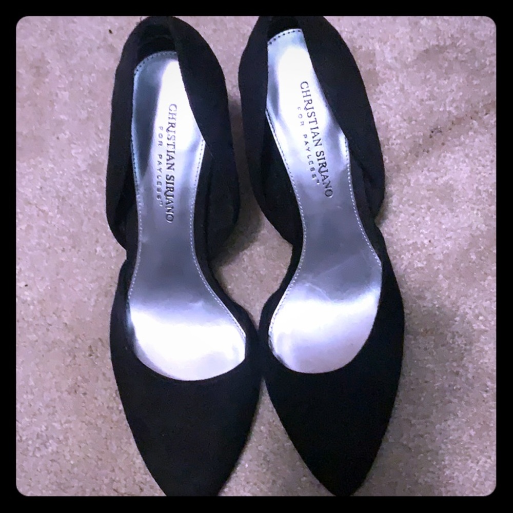 Christian Soriano Black velvet pumps